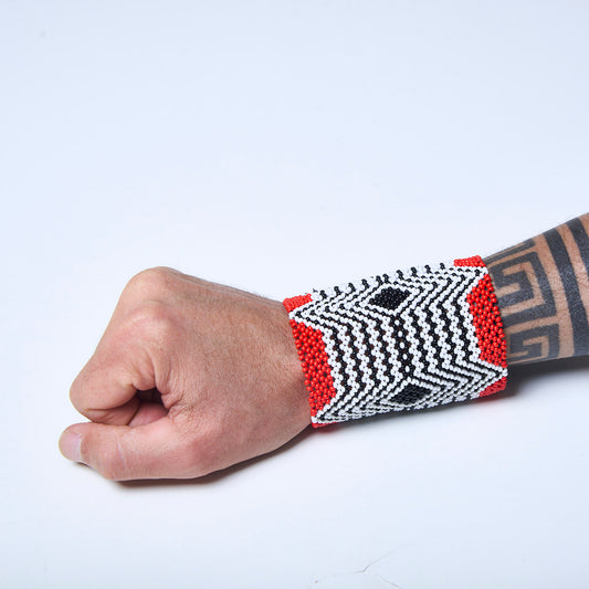 Pulseira de Miçanga fio Elástico Povo Kamayurá