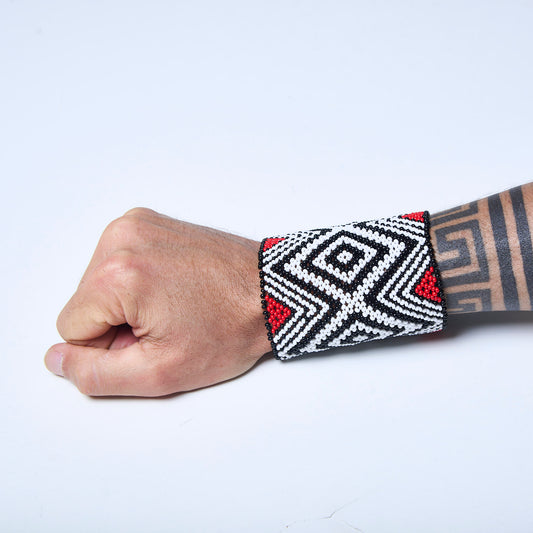 Pulseira de Miçanga fio Elástico Povo Kamayurá