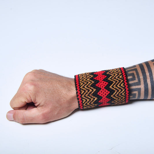 Pulseira de Miçanga fio Elástico Povo Kamayurá