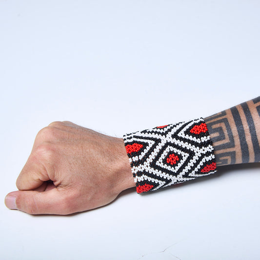 Pulseira de Miçanga fio Elástico Povo Kamayurá