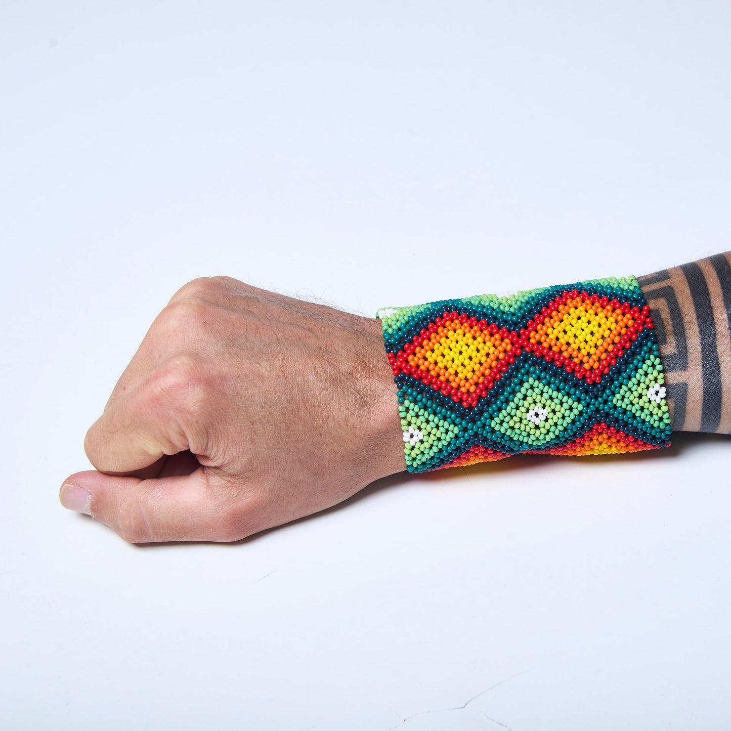 Pulseira de Miçanga fio Elástico Povo Kamayurá