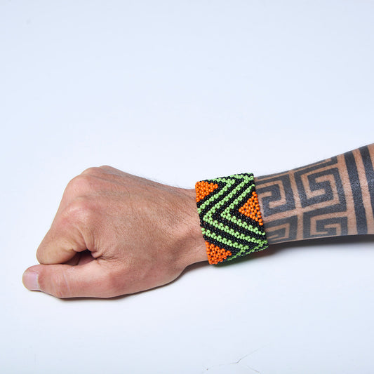 Pulseira de Miçanga fio Elástico Povo Kamayurá