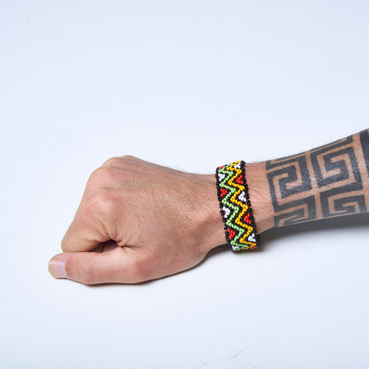 Pulseira de Miçanga fio Elástico Povo Kamayurá