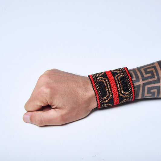 Pulseira de Miçanga fio Elástico Povo Waura