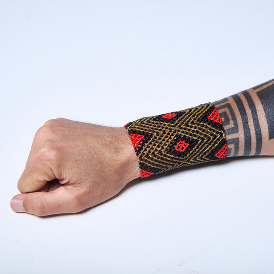 Pulseira de Miçanga fio Elástico Povo Waura