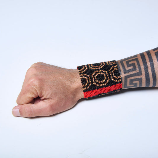 Pulseira de Miçanga fio Elástico Povo Waura