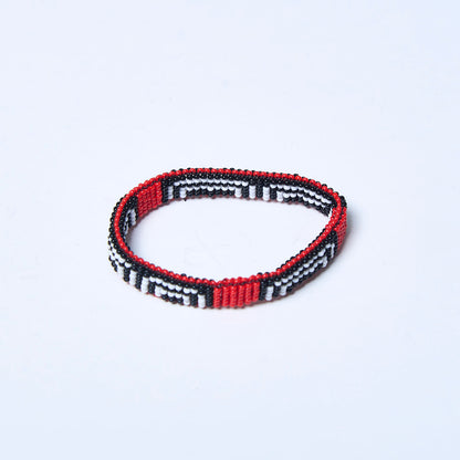 Pulseira de Miçanga fio Elástico Povo Waura