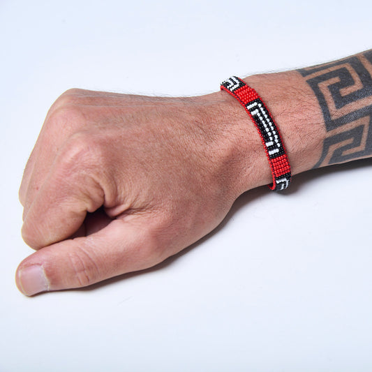 Pulseira de Miçanga fio Elástico Povo Waura