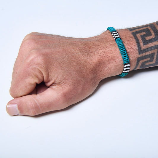 Pulseira de Miçanga fio Elástico Povo Waura