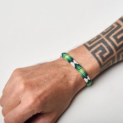 Pulseira de Miçanga fio Elástico Povo Kalapalo