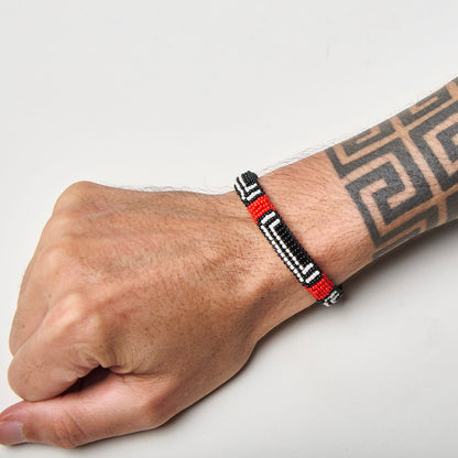 Pulseira de Miçanga fio Elástico Povo Kalapalo