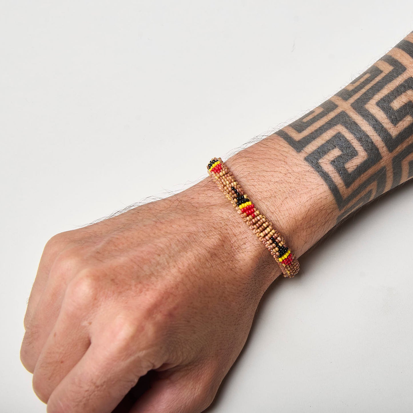 Pulseira de Miçanga fio Elástico Povo Kalapalo