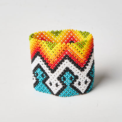 Pulseira de Miçanga fio Elástico Povo Waura