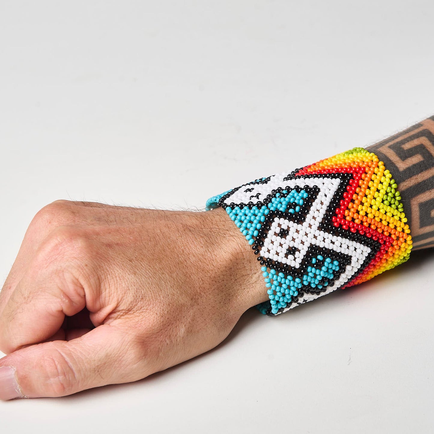 Pulseira de Miçanga fio Elástico Povo Waura