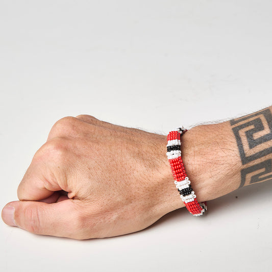 Pulseira  de Miçanga fio Elástico Povo Waura