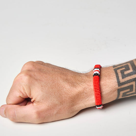 Pulseira de Miçanga fio Elástico Povo Waura