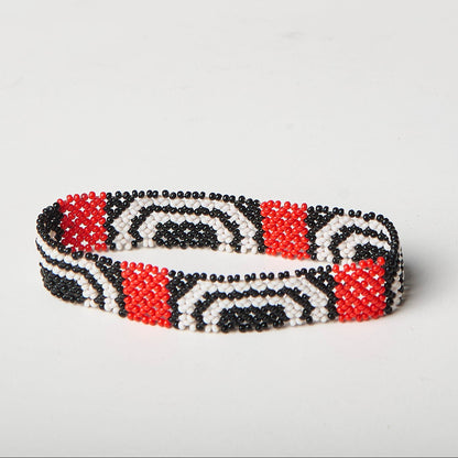 Pulseira de Miçanga fio Elástico Povo Waura