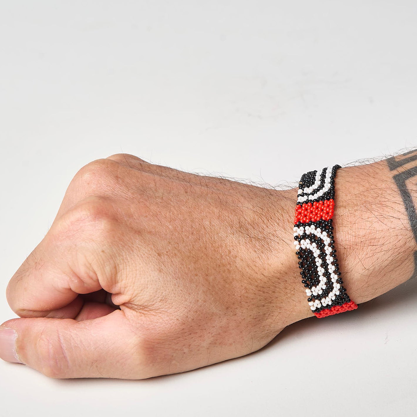 Pulseira de Miçanga fio Elástico Povo Waura