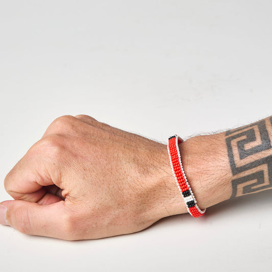 Pulseira de Miçanga fio Elástico Povo Waura
