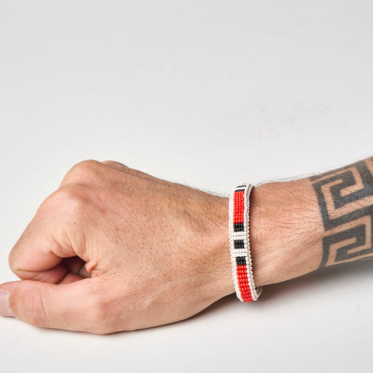 Pulseira de Miçanga fio Elástico Povo Waura