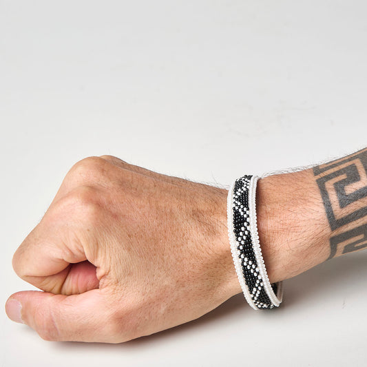 Pulseira de Miçanga fio Elástico Povo Waura