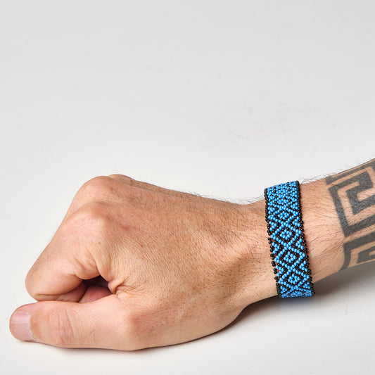 Pulseira de Miçanga fio Elástico Povo Waura