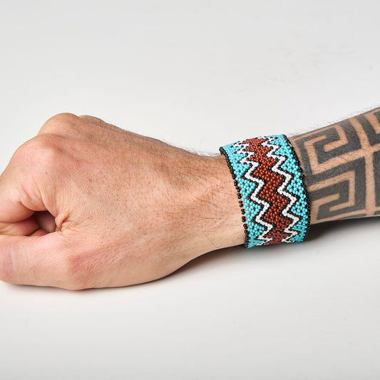 Pulseira de Miçanga fio Elástico Povo Waura