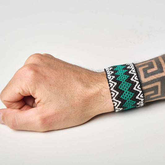 Pulseira de Miçanga fio Elástico Povo Waura