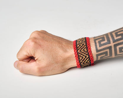 Pulseira de Miçanga fio Elástico Povo Waura