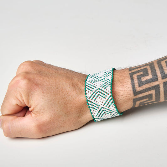 Pulseira de Miçanga fio Elástico Povo Waura