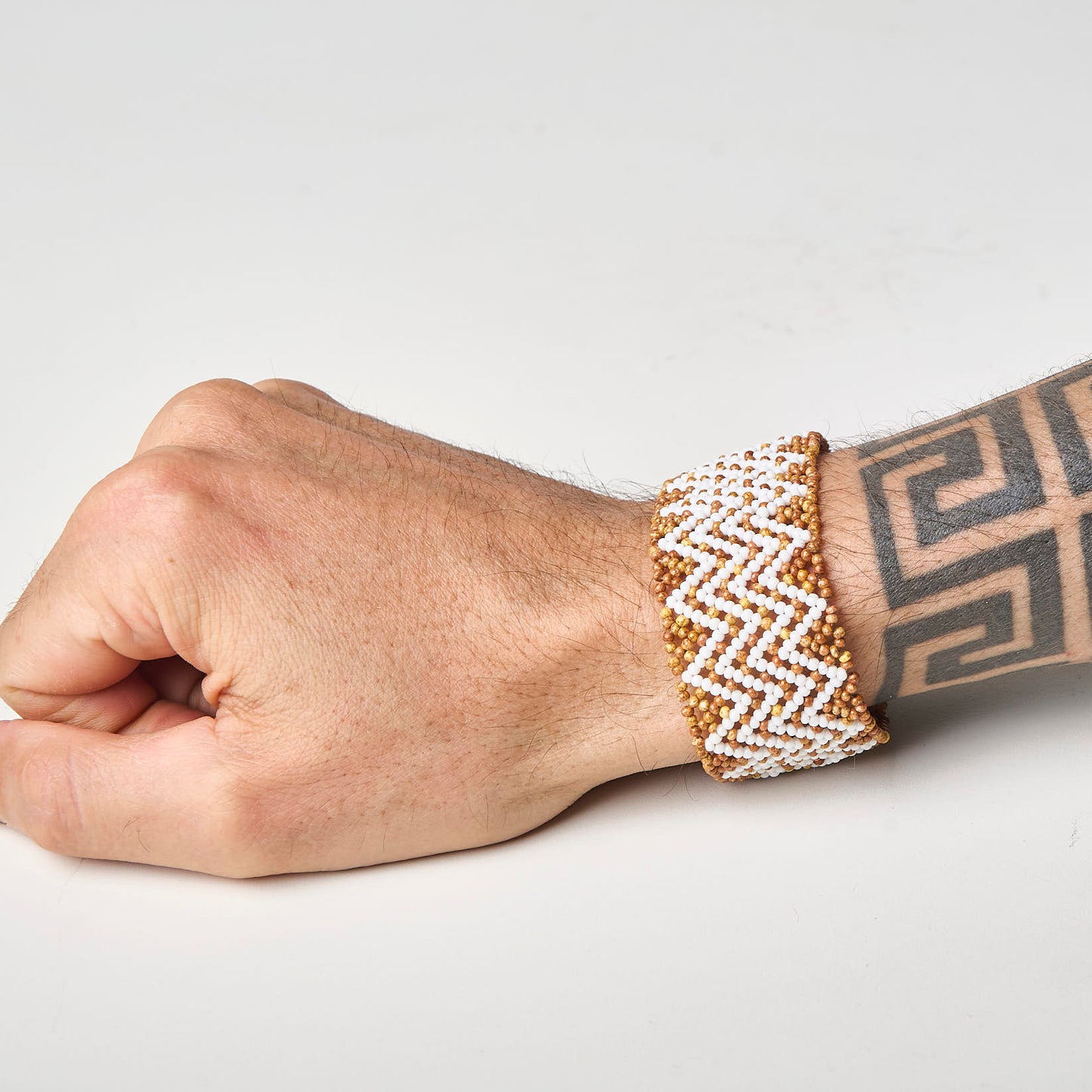 Pulseira de Miçanga fio Elástico Povo Waura