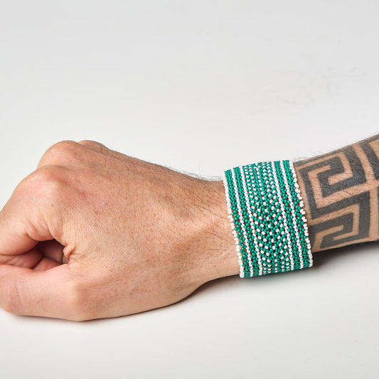 Pulseira de Miçanga fio Elástico Povo Waura