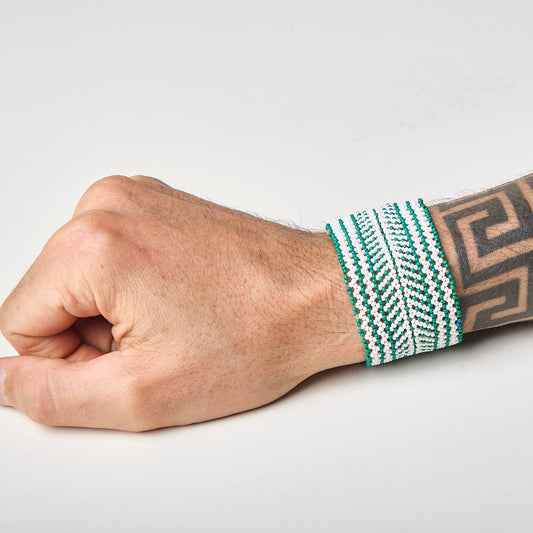 Pulseira de Miçanga fio Elástico Povo Waura