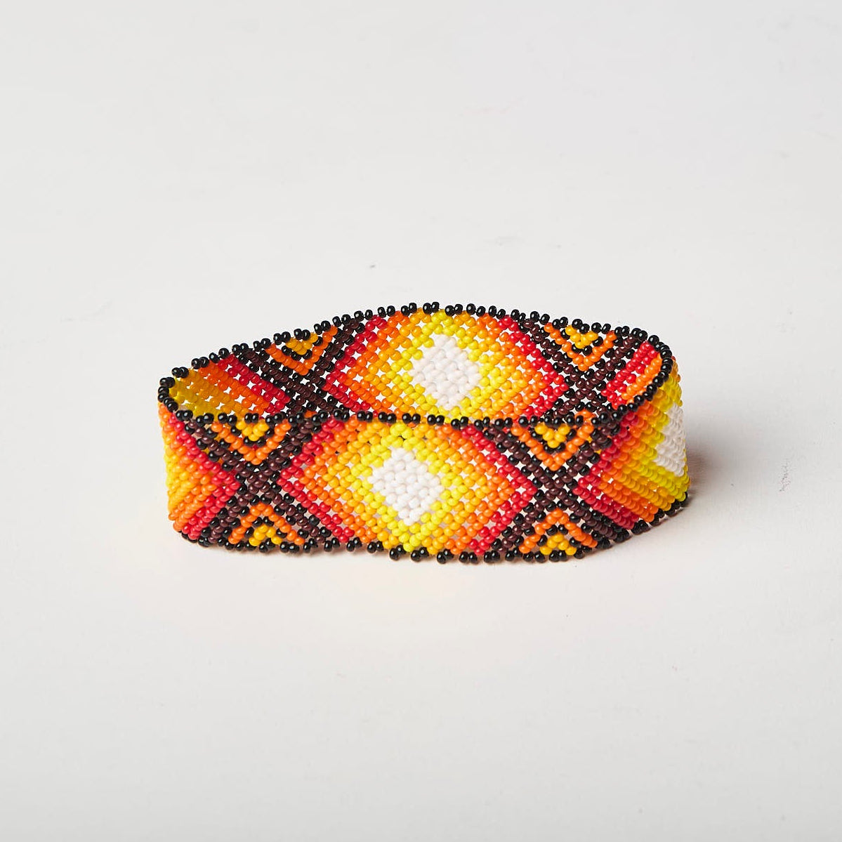Pulseira de Miçanga fio Elástico Povo Waura