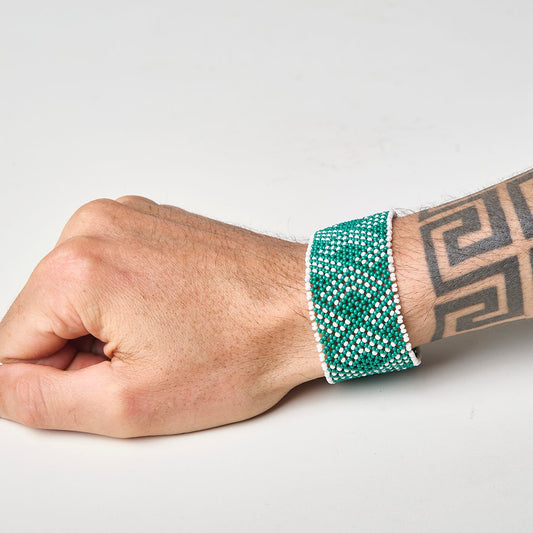 Pulseira de Miçanga fio Elástico Povo Waura