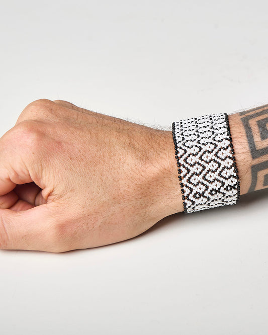 Pulseira de Miçanga fio Elástico Povo Waura