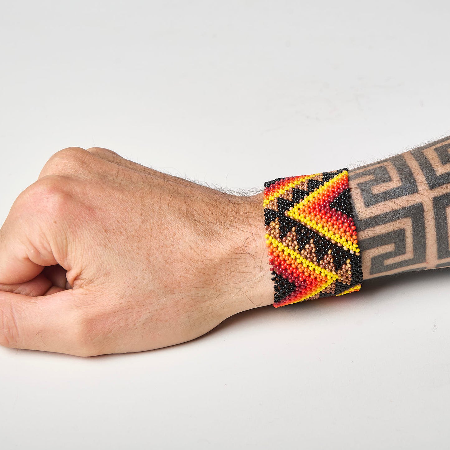 Pulseira de Miçanga fio Elástico Povo Waura