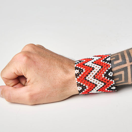 Pulseira de Miçanga fio Elástico Povo Waura
