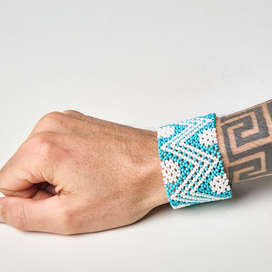 Pulseira de Miçanga fio Elástico Povo Waura
