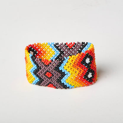 Pulseira de Miçanga fio Elástico Povo Waura