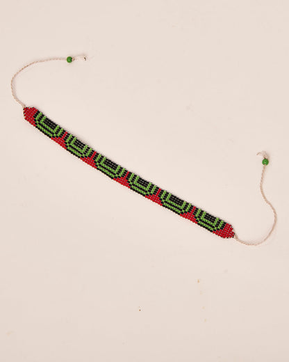 Pulseira de Miçanga Ajustável Povo Waura