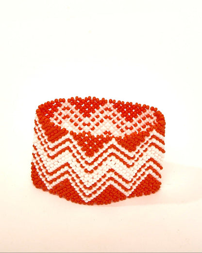 Pulseira de Miçanga fio Elástico Povo Waura