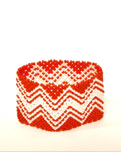 Pulseira de Miçanga fio Elástico Povo Waura