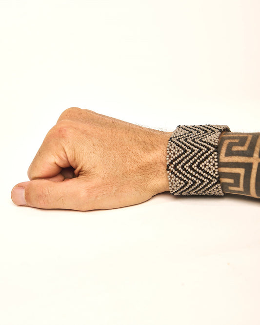 Pulseira de Miçanga fio Elástico Povo Waura