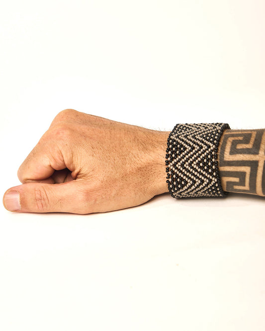 Pulseira de Miçanga fio Elástico Povo Waura