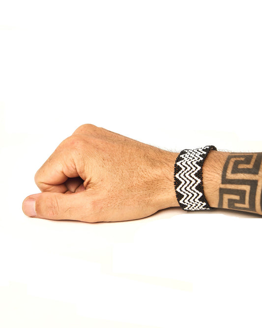 Pulseira de Miçanga fio Elástico Povo Waura