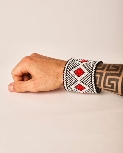 Pulseira de Miçanga fio Elástico Povo Kamayurá