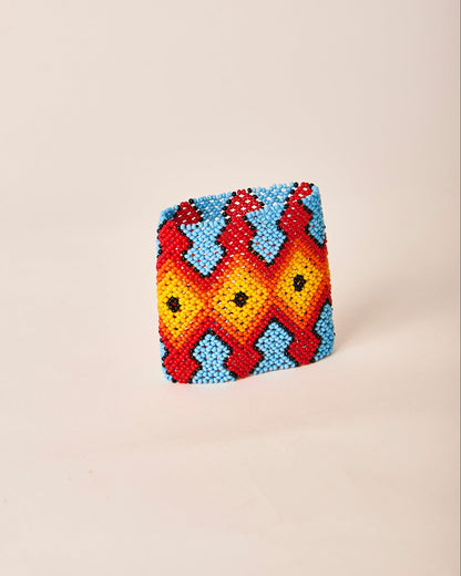 Pulseira de Miçanga fio Elástico Povo Kamayurá