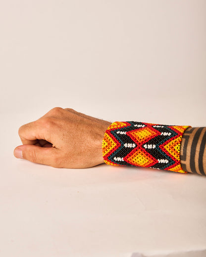 Pulseira de Miçanga fio Elástico Povo Kamayurá