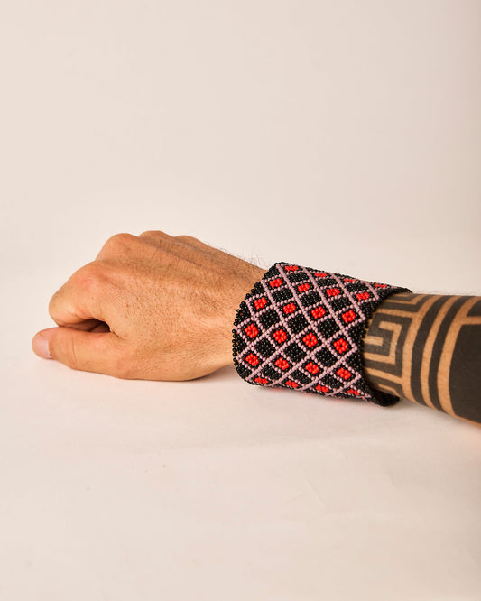 Pulseira de Miçanga fio Elástico Povo Kamayurá